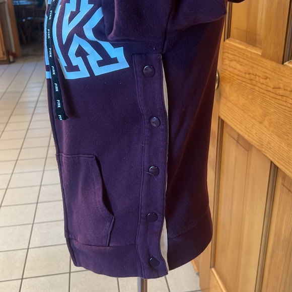 VICTORIAS SECRET PINK / MAROON HOODIE / XS - Picture 3 of 8